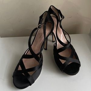 Kate Spade Black Satin Heel